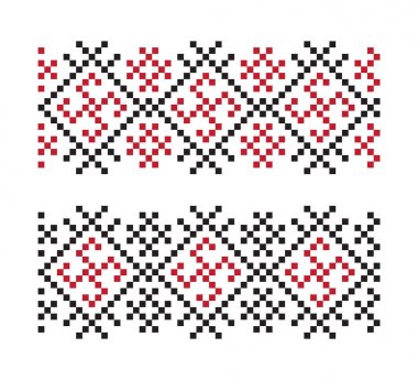 Ukraynalı Dikişsiz desen vektör çizim