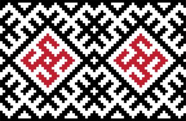 Ukraynalı Dikişsiz desen vektör çizim