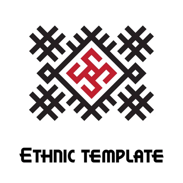 Ethnic frame template — Stock Vector