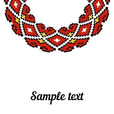 Etnik çerçeve şablon