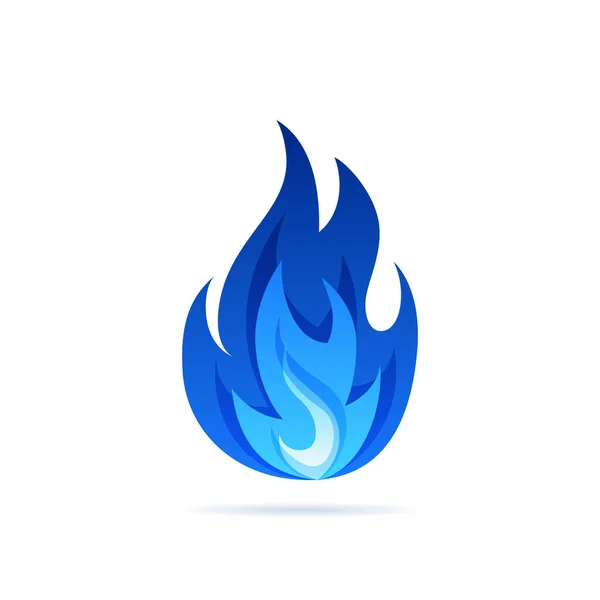 ガス炎、フラットスタイルのベクトルイラスト — ストックベクタ