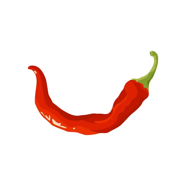 Chili πιπέρι εικονίδιο σε επίπεδη στυλ, διάνυσμα — Διανυσματικό Αρχείο