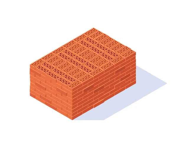 Icono de paleta de ladrillo vectorial en estilo plano — Archivo Imágenes Vectoriales