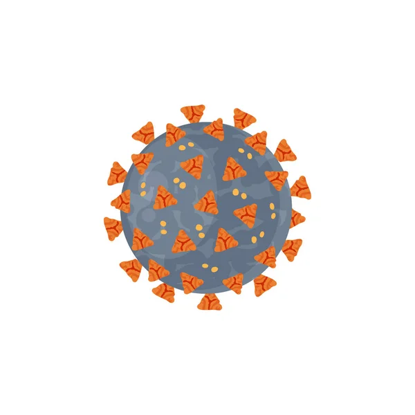 Concepto Coronavirus Pictograma Wuhan 2019 Ncov Ilustración Vectorial Estilo Plano — Archivo Imágenes Vectoriales