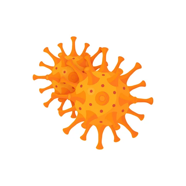 Coronavirus-Ikone im Cartoon-Stil, Vektor — Stockvektor
