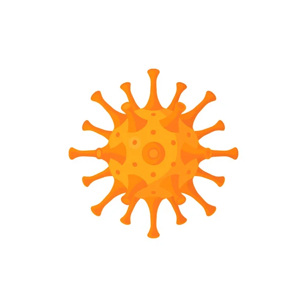 Corona virus icon in cartoon style, vector — Stock Vector