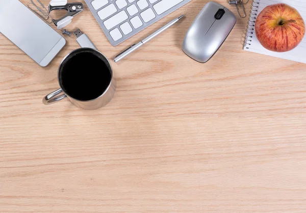 Meşe ahşap masaüstü ile üst sınır üzerinde çeşitli Ofis donatım