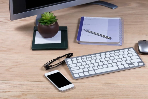 Temiz masaüstü seçin odak ile çalışma 