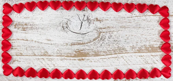 Bordure coeur rouge pour la Saint-Valentin — Photo