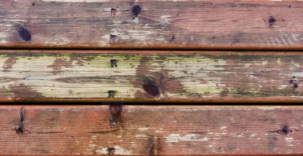 Ponte Legno Che Mostra Stress Dagli Elementi Atmosferici — Foto Stock