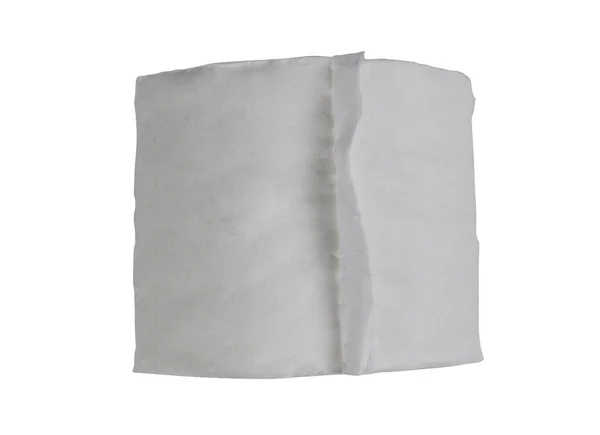 Полный Рулон Туалетной Бумаги Изолирован Белом Фоне — стоковое фото