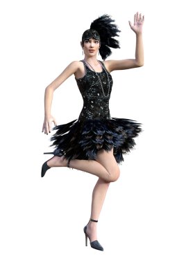 Dans 3d render sineklik