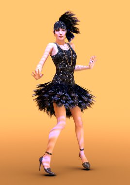 Dans 3d render sineklik