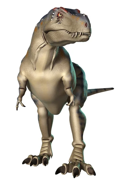 3D rendering dinoszaurusz Tyrannosaurus fehér — Stock Fotó