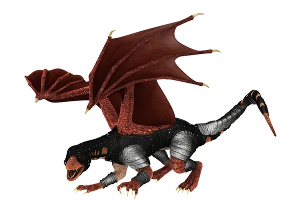 3D rendering Fantasy Dragon på vit — Stockfoto