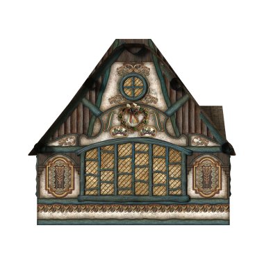 3D render Fairytale yazlık beyaz