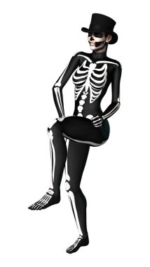 3D render Cadılar Bayramı partisi