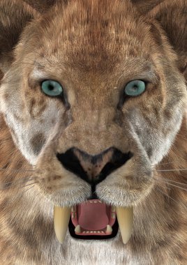 Ttiger ya da mı 3D render Kılıç dişli