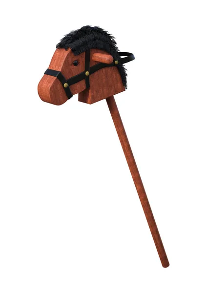 3D Rendering Hobby Horse on White — Stock Photo, Image