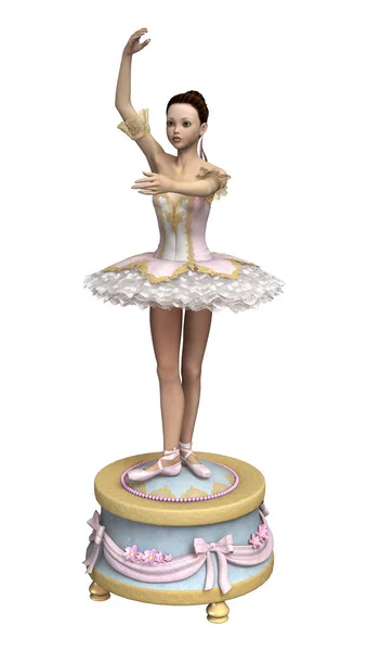 Rendering 3D Ballerina — Foto Stock