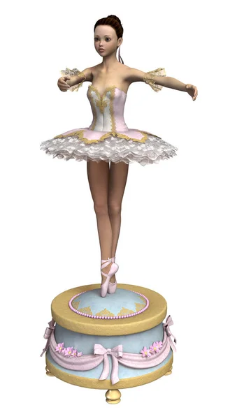 3D rendering Ballerina — Stockfoto