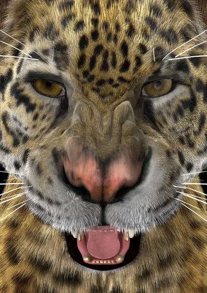 3D Rendering Jaguar — Stock Photo, Image