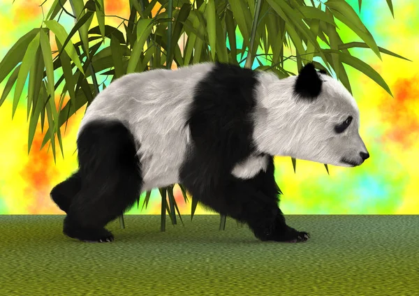 3D-рендеринг медведя панды — стоковое фото