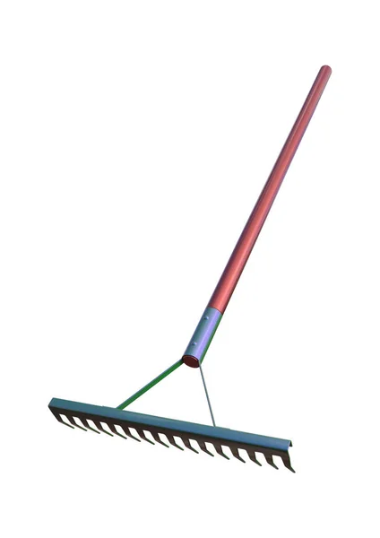 3D Rendering Rake on White — Stock Photo, Image