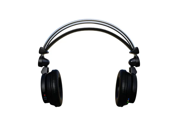 3D renderização de fones de ouvido DJ em branco — Fotografia de Stock