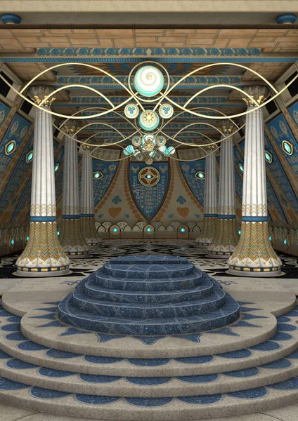 3D render fantezi Tapınağı — Stok fotoğraf