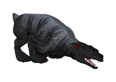 Beyaz 3D render Gargoyle tazı