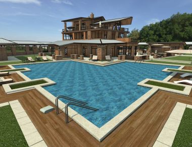 3D render Country Resort