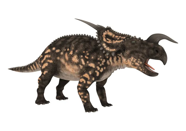 Dinosauro di rendering 3D Einiosaurus su bianco — Foto Stock