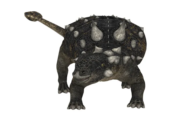 3D rendering dinoszaurusz Euoplocephalus, a fehér — Stock Fotó