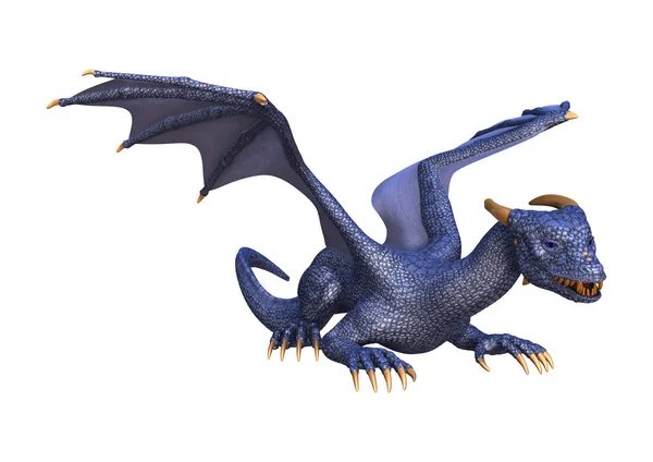 3D rendering Fantasy Dragon på vit — Stockfoto