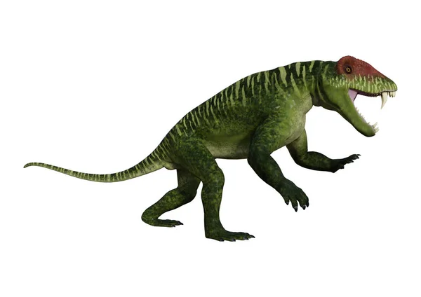 3D renderizado dinosaurio Doliosauriscus en blanco — Foto de Stock
