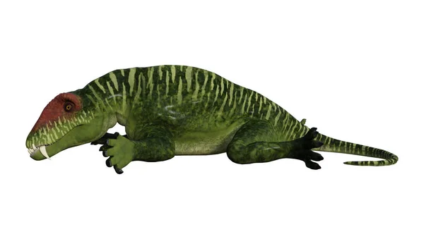 3D vykreslování dinosaura Doliosauriscus na bílém — Stock fotografie