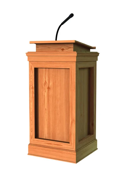 3D Rendering Podium on White — Stock Photo, Image