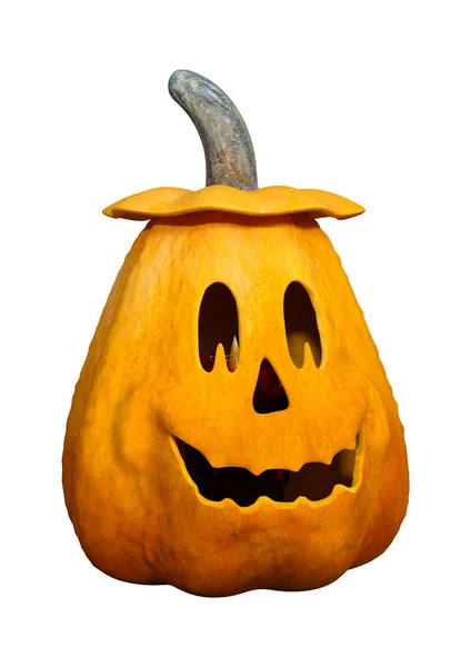 3D Rendering Halloween Pumpkin on White — Stock Photo, Image