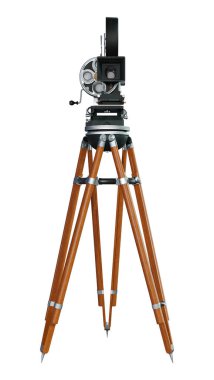 3D render yönetmen film kamerada beyaz