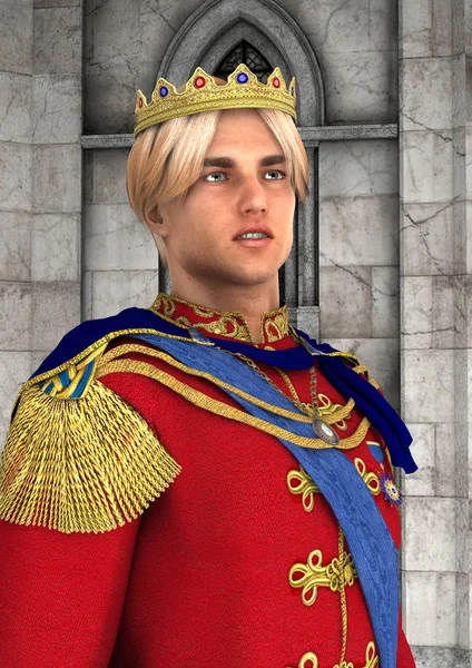 3D rendering πρίγκιπας παραμύθι — Φωτογραφία Αρχείου