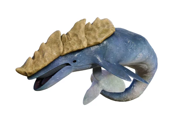 3D rendering tengeri szörny Leviathan-fehér — Stock Fotó