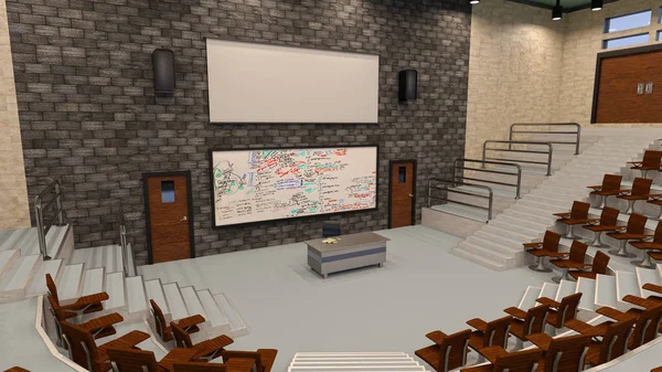 3D Rendering Hörsaal — Stockfoto