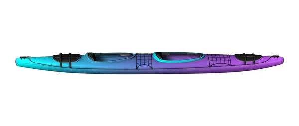 Rendering 3D Kayak su bianco — Foto Stock