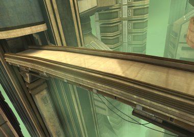 3D render fütüristik şehir