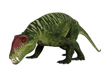 3D render dinozor Doliosauriscus beyaz