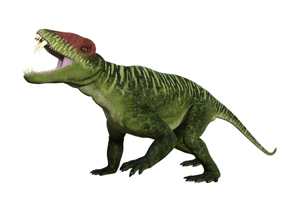 3D рендерингу динозаврів Doliosauriscus на білому — стокове фото