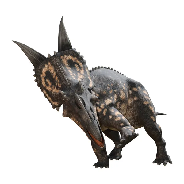 3D render dinozor Einiosaurus beyaz