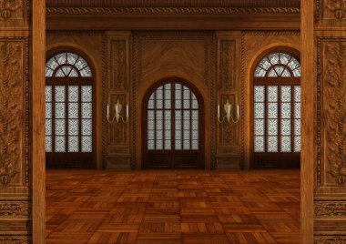 3D render balo salonu