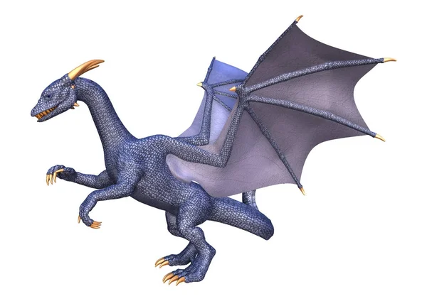 3D renderowania Dragon Fantasy na biały — Zdjęcie stockowe